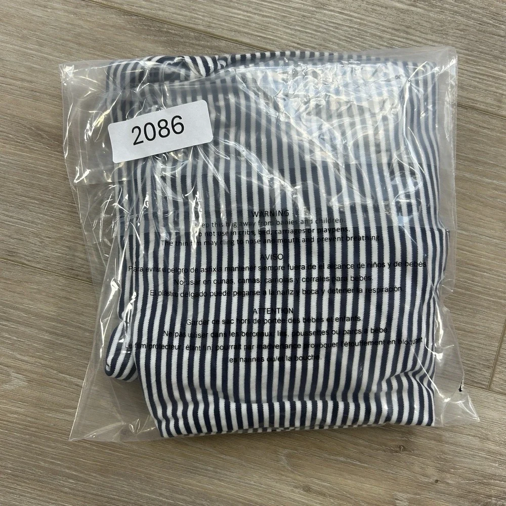 Polo Ralph Lauren XL Navy Blue Striped Classic Fit Cotton Polo Shirt Flesh Pony